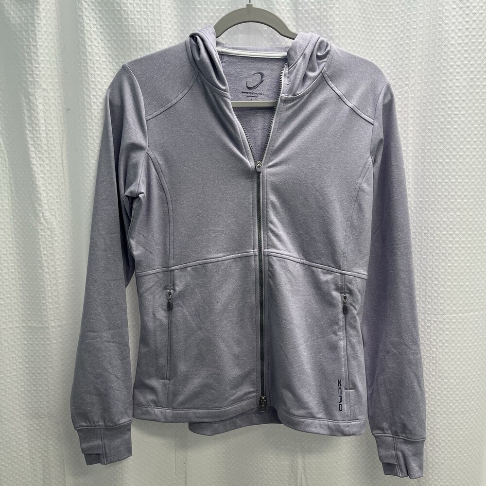 Zero Restriction Women’s Elle Hoodie Full Zip Lavender Activewear Small